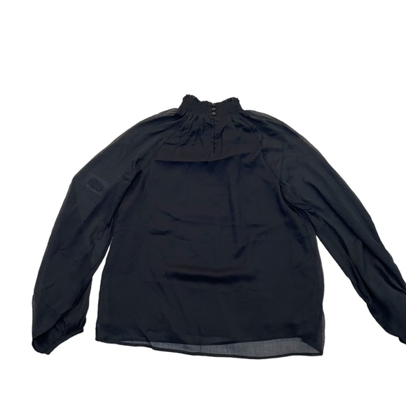 NWT Joie Black Smocked Neck Top - Picture 5 of 13